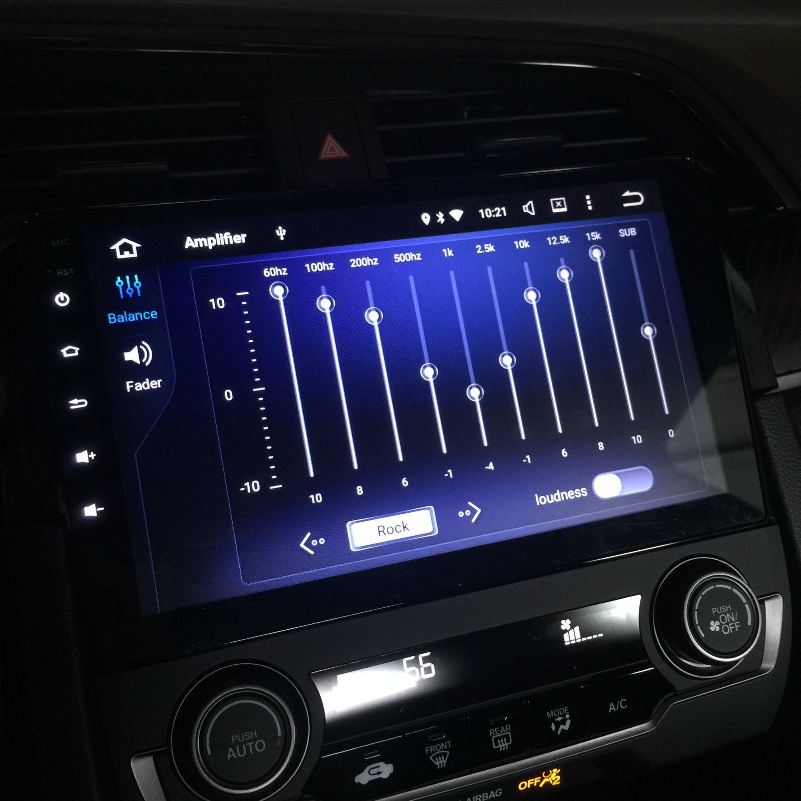 Android radio install in my 2018 honda civic sport hatchback FK7 